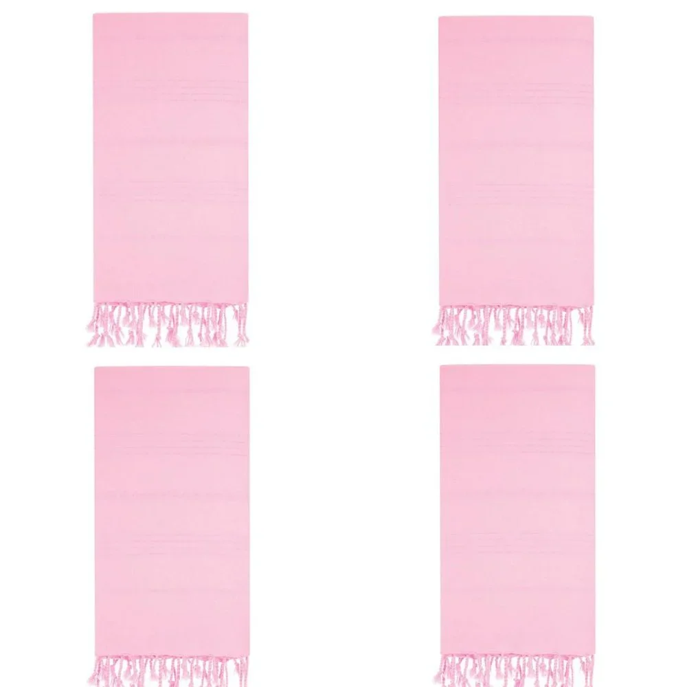 4 Light Pink Beach Bath Towels - 100% Turkish Cotton - Citizens of the Beach